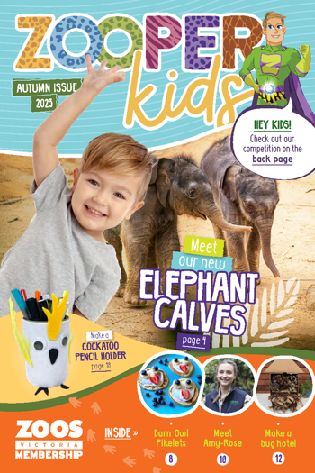 Front cover of Zooper Kids Autumn 2023 